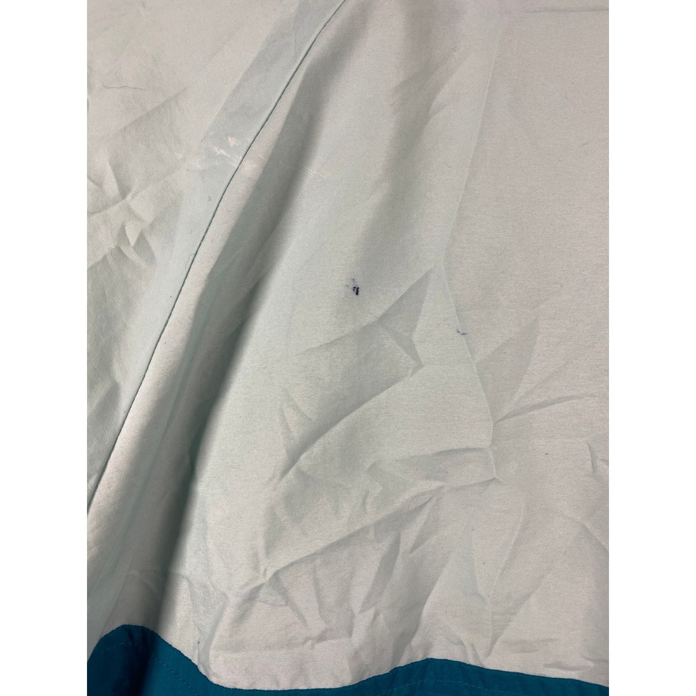 Nike Vintage Girls Large 12-14 Windbreaker Jacket Colorblock Teal Aqua Blue Zip - Picture 6 of 10